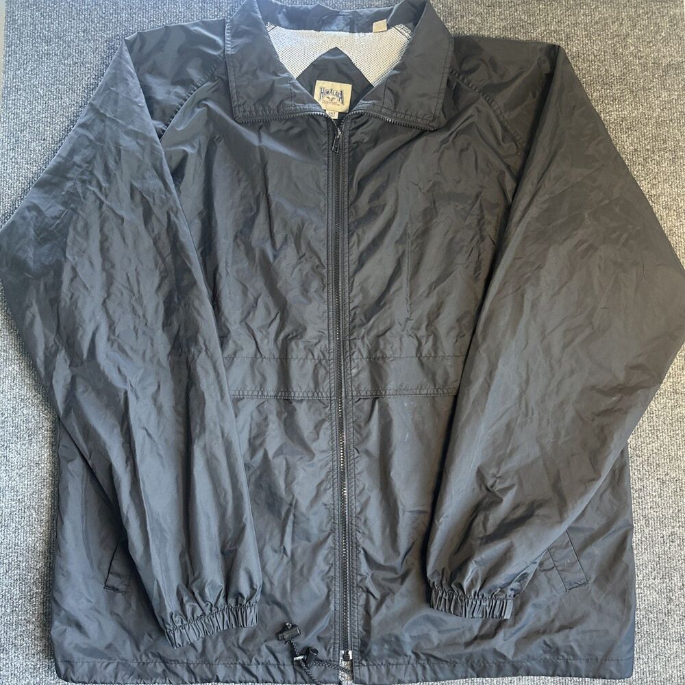 HIMALAYA Men's Vintage Waterproof Jacket Black SIZE XLT Motor Bikewear Rain Coat